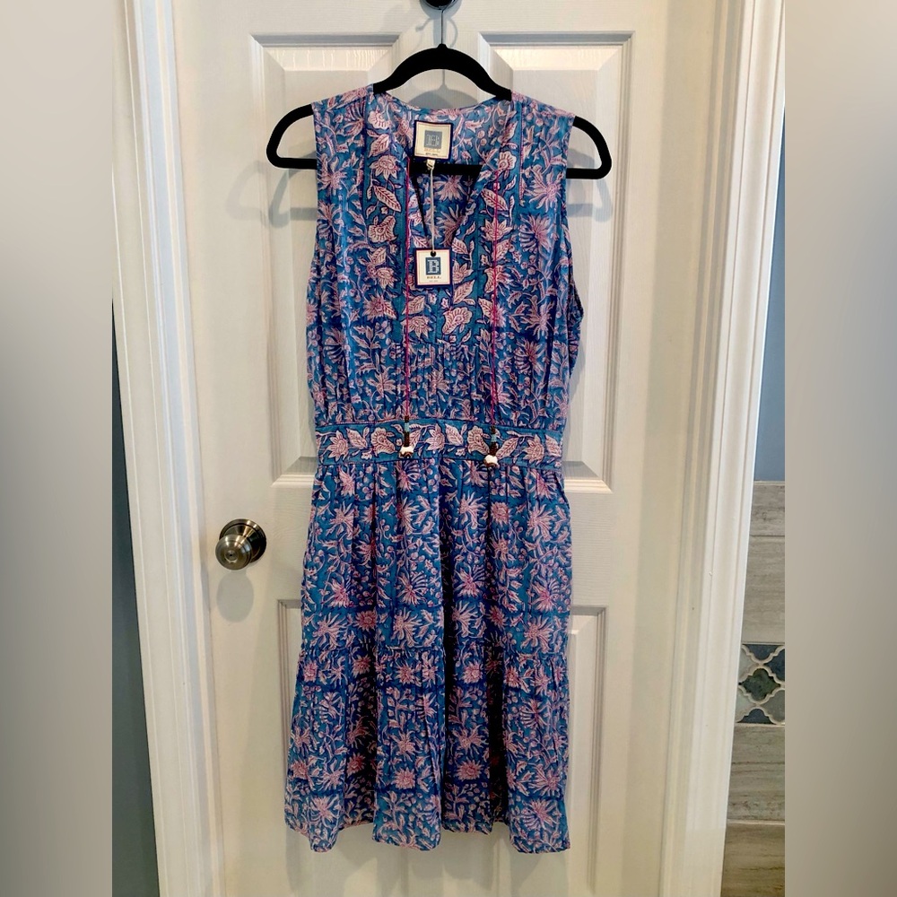 BELL by Alicia Bell block print midi dress L